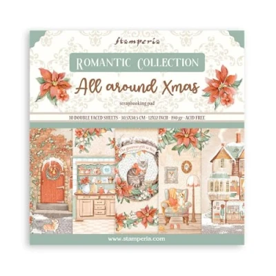 Afbeelding van Stamperia All Around Christmas 12x12 Inch Paper Pack (SBBL140)