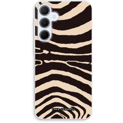 Afbeelding van Case Company® hoesje geschikt voor Samsung Galaxy A35 Arizona Zebra Soft Cover Telefoonhoesje Bescherming aan alle Kanten en Schermrand