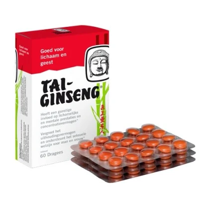 Afbeelding van Tai Ginseng Dragees 60ST