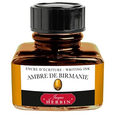 Image de Herbin Encre Traditionnelle à stylo en Flacon &quot;D&quot; 30ml Ambre