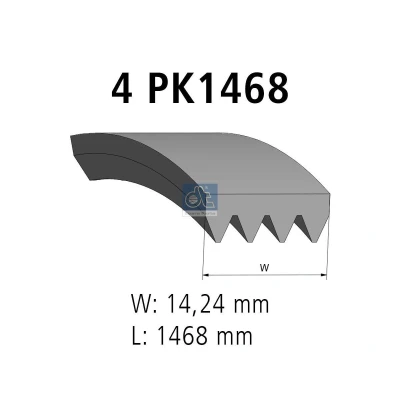 Afbeelding van DT Spare Parts 3.34353 Multiriem 1468 4