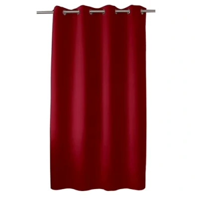 Afbeelding van ED ENJOY HOME Verduisteringsgordijn met zilveren oogjes, grijs, 140 x 180 cm, 100% polyester, Oeko Tex gecertificeerde stof, Réglisse collectie