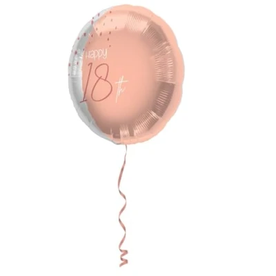 Afbeelding van Folat Folieballon 18 Jaar Elegant Lush Blush 45 cm