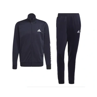 Afbeelding van adidas Lineaire Logo Trainingspak Maat S Mannen donkerblauw wit