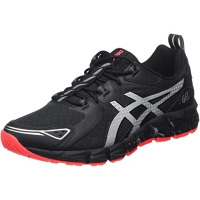 Afbeelding van ASICS Gel Quantum 180, herensneakers, Zwart puur zilver, 44 EU, zilver