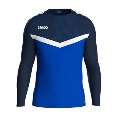 Afbeelding van JAKO Sweater Iconic rood/wijnrood L royal/marine / M