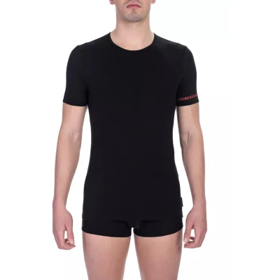 Afbeelding van Bikkembergs Fashion CREW NECK BIP Tshirt print, Heren, Maat: Medium, Black