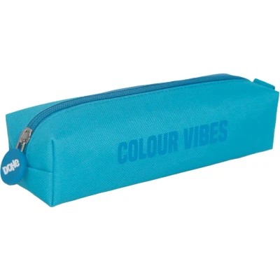 Afbeelding van DOHE Eenvoudig schooletui 1 vak, veelzijdig rechthoekig etui, 21 x 6 cm, ritssluiting, gemaakt van duurzaam polyester kleur Vibes cyaan, aqua, 20 5 eenpersoonsbed (1, Aqua