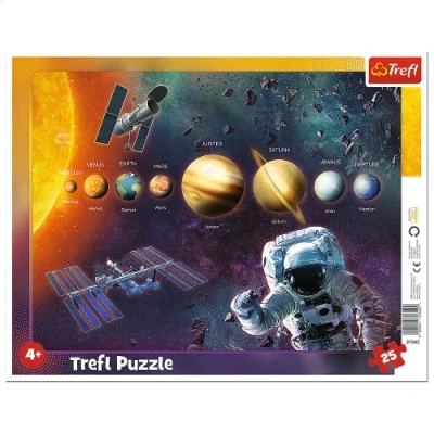 Afbeelding van Trefl, Framepuzzels, zonnestelsel, 25 stukjes, voor kinderen vanaf 4 jaar