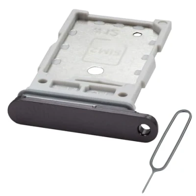 Afbeelding van MMOBIEL Dual Simkaart Houder Geschikt voor Samsung Galaxy S24 / Plus Sim Tray Dubbele Simkaarthouder Vervanging Card Incl. Pin en Waterdichte Rubberen Ring Zwart