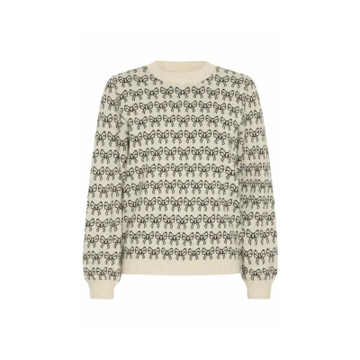 Afbeelding van Ichi Trui Ihbrielle Ls4 20123477 204262 Oatmeal W Black Dames Maat S