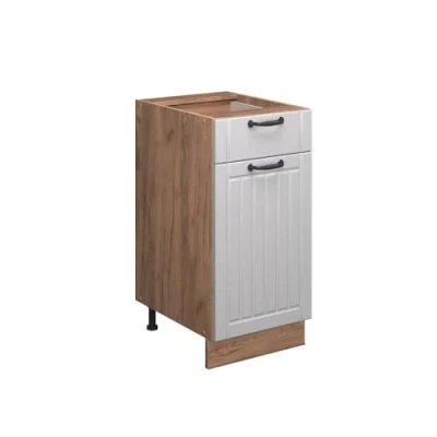 Afbeelding van Vicco Fame Line Keukenonderkast wit landhuis 40 cm zonder werkblad