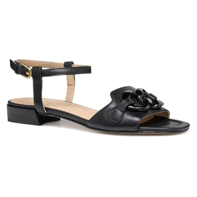 Afbeelding van Geox D NEW Eraklia 15 Sandalen, Dames, Maat: 35, Black Leer