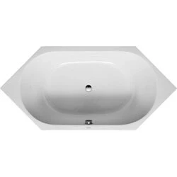 Afbeelding van Duravit D Code bad acryl zeshoekig 190x90x40cm wit Tijdloze uitstraling