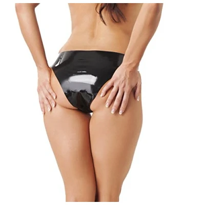 Afbeelding van Rimba Latex Play damesslip zwart L