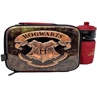 Afbeelding van Harry Potter Lunchtas met 3D Reliëf en Fles Blauw