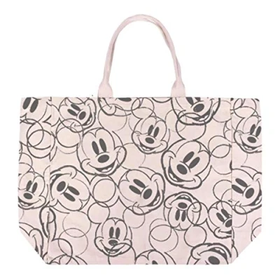 Afbeelding van Handtas Mickey Mouse Handvatten Beige