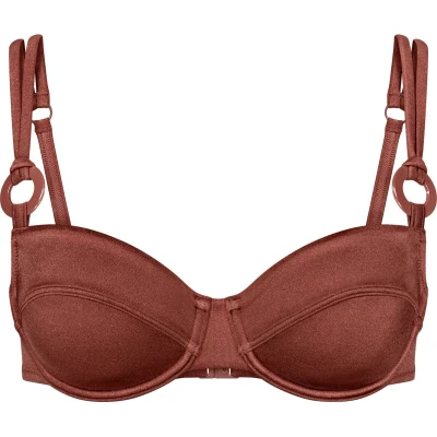 Afbeelding van Triumph Midnight SWIM Bikinitop, Dames, Maat: 40xD, Burnt henna