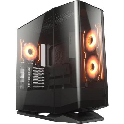 Afbeelding van Cougar Boitier Moyen Tour E ATX FV270 RGB met vitrines (Nee) (SSI CEB, Mini ITX, ATX, mATX), PC behuizing, Zwart