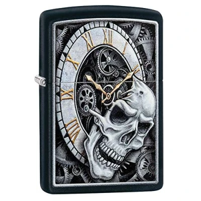 Afbeelding van Aansteker Zippo Skull Clock