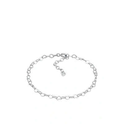 Afbeelding van Elli HERZ Liebe Verbunden Armband, Dames, Maat: 16, Silber