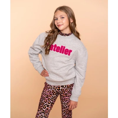 Afbeelding van Geisha Girls Sweater Atelier Grijs dessin 176