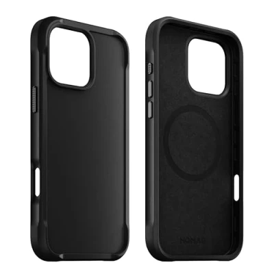 Afbeelding van Nomad Rugged Case Hoesje Geschikt voor Apple iPhone 16 Pro Max Compatibel met MagSafe en Draadloos Opladen Back Cover Schokbestendig Zwart
