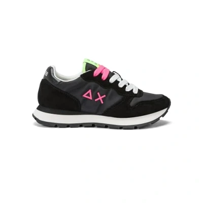 Afbeelding van Sun68 ALLY Solid Sneakers laag, Dames, Maat: 36, Black Leer