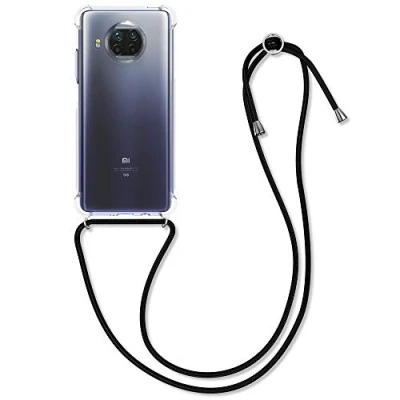 Afbeelding van kwmobile telefoonhoesje geschikt voor Xiaomi Mi 10T Lite Hoesje met telefoonkoord Back cover in zwart / transparant