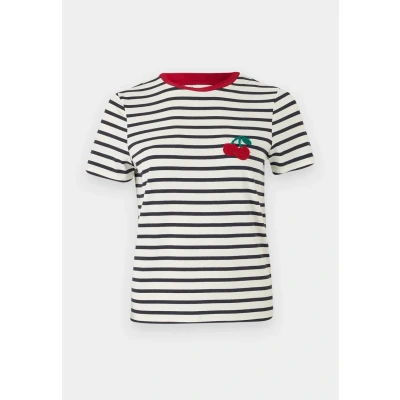 Afbeelding van Only T shirt Onlheart Life S/s Tee Jrs Noos 15318959 Cloud Dancer/night Sky Dames Maat S