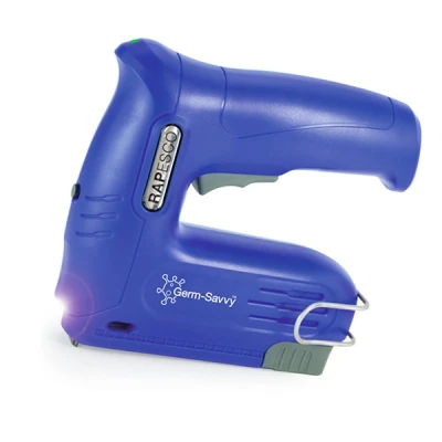 Image de Rapesco Germ Savvy agrafeuse antibactérienne électrique bleu