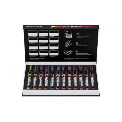 Afbeelding van Karin Realbrush Pigment Set Passion Colors Collection 12 stuks
