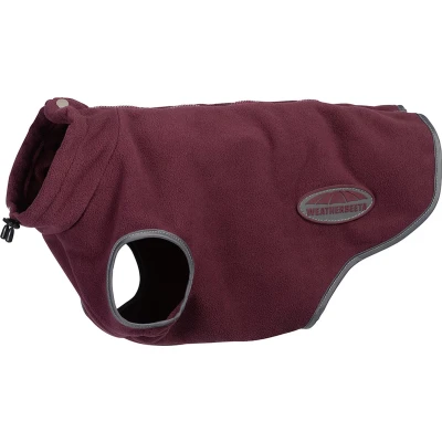 Afbeelding van Weatherbeeta Hondenjas Comfitec Fleece Zip Maroon/Grijs 40cm
