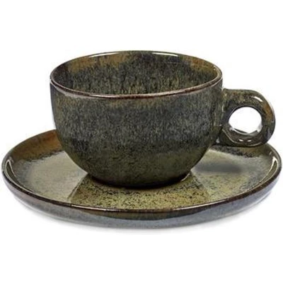 Afbeelding van SERAX Sergio Herman Surface Cappuccino Kop &amp; Schotel 4 st.