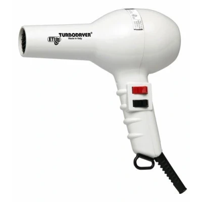 Afbeelding van ETI Föhn Turbodryer wit 1400W Haibu by Kapperskorting.com