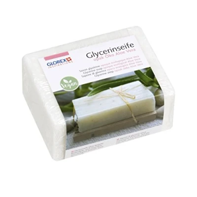 Afbeelding van Glorex 6 1600 171 Aloë Vera glycerinezeep, 500 g, ondoorzichtig