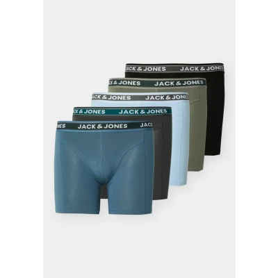 Afbeelding van Jack &amp; Jones Solid Trunks Boxershorts Heren (plussize) (5 pack) Maat 5XL