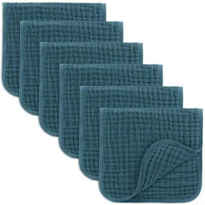 Afbeelding van Comfy Cubs Muslin 6 stuks grote washandjes van 100% katoen, laags, extra absorberend en zacht (Neptunus, stuks)