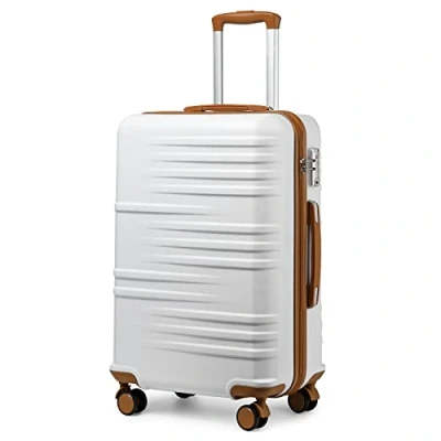 Afbeelding van British Traveller Cabinekoffer ABS+PC K2391L, Wit., Koffer