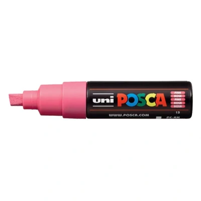 Image de Uni ball Posca Marqueur pointe large biseautée Rose