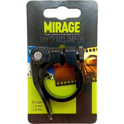 Afbeelding van Mirage Zadelpenklem alu 31.8 zwart