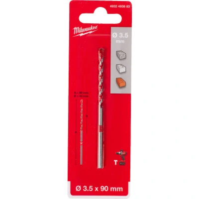 Afbeelding van MILWAUKEE 4932493883 betonboor Premium 3,5 x 90 mm