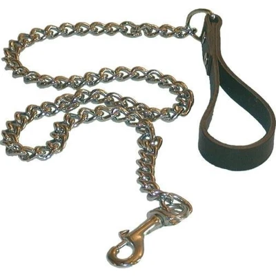 Afbeelding van Mister B Leren Hondenriem met Ketting