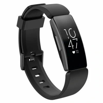 Afbeelding van Fitbit Inspire 1 / HR Ace 2 siliconen bandje met gesp Maat: Small zwart