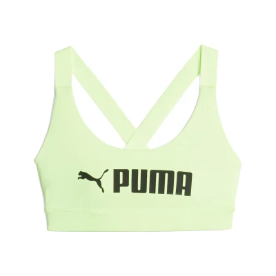 Afbeelding van puma Dames Sport bh Mid Impact 033 Speed Green Black