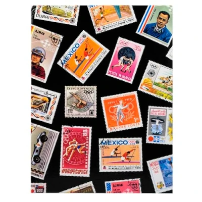 Afbeelding van Postzegelalbum Exacompta 22.5x30.5cm 16 zwarte paginas zwart