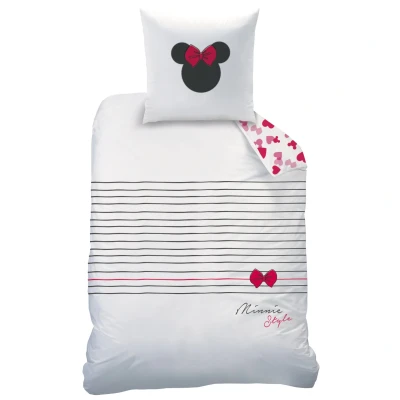 Afbeelding van Disney Minnie Mouse Dekbedovertrek Style Eenpersoons 140 x 200 cm Katoen