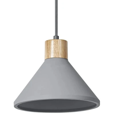 Afbeelding van LEDVANCE Concrete Wood hanglamp, Ø 22 cm, beton, grijs
