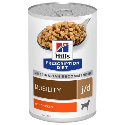 Afbeelding van Hill&#039;s Prescription Diet J/D Joint Care Blik Hondenvoer Kip 370 g