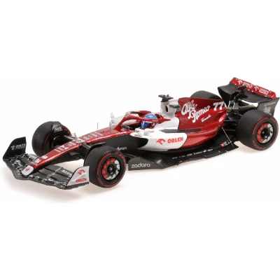 Afbeelding van Alfa Romeo F1 Team Orlen C42 #77, Bottas, Bahrain GP 2022 1:18 Minichamps